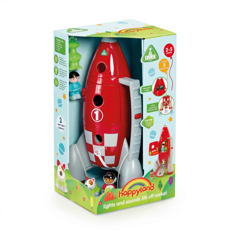 Early Learning Centre Happyland Lift-Off Rocket Lights & Sounds Playset