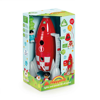 Early Learning Centre Happyland Lift-Off Rocket Lights & Sounds Playset
