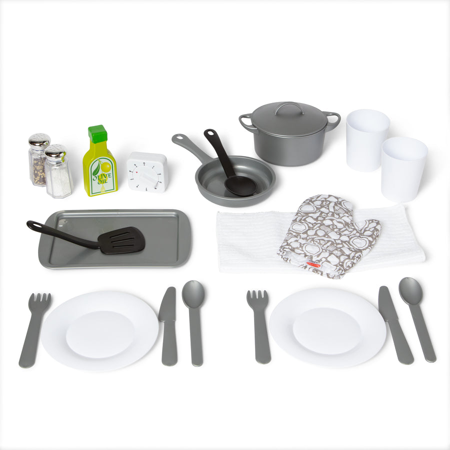 Melissa & Doug Pretend Play Kitchen Accessory Set - 22 Pieces