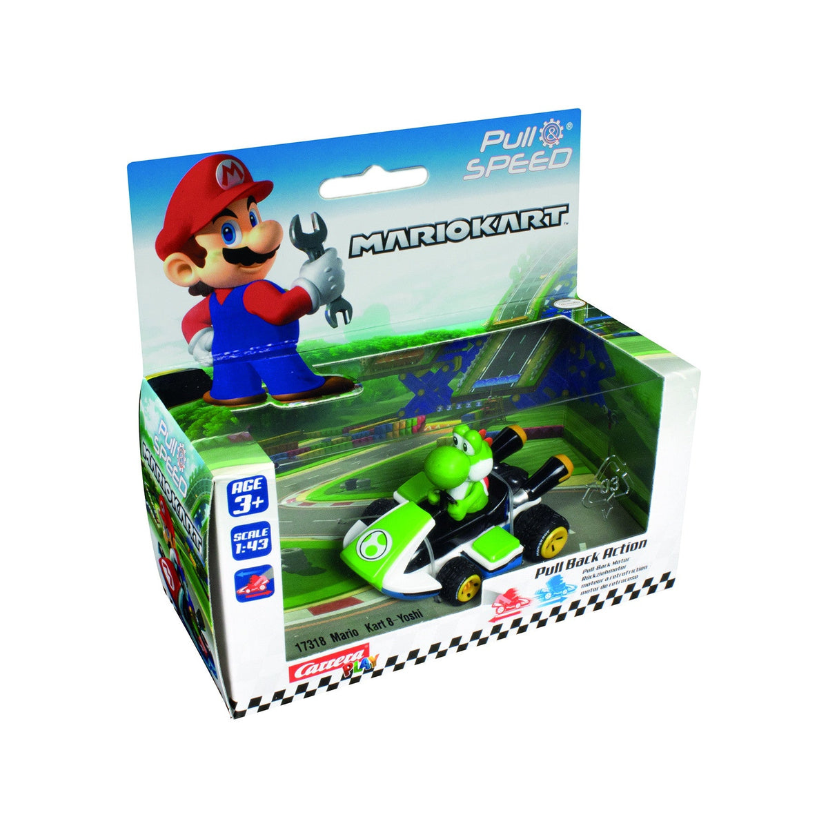 Carrera Pullback Mario Action 1:43 Assortment