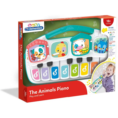 Clementoni Baby Animal Piano for Kids Battery Operated