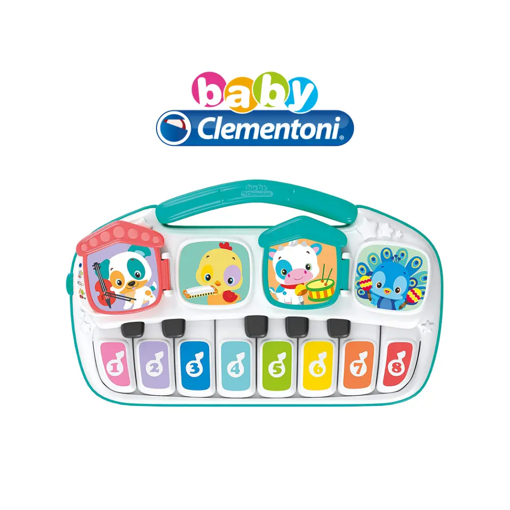Clementoni Baby Animal Piano for Kids Battery Operated