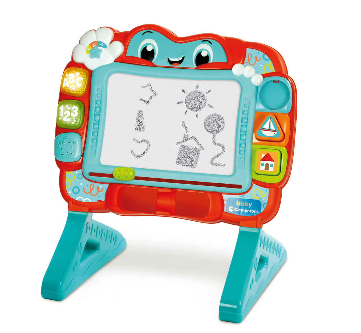 Clementoni Baby Interactive Draw & Learn Magnetic Drawing Board 18M+