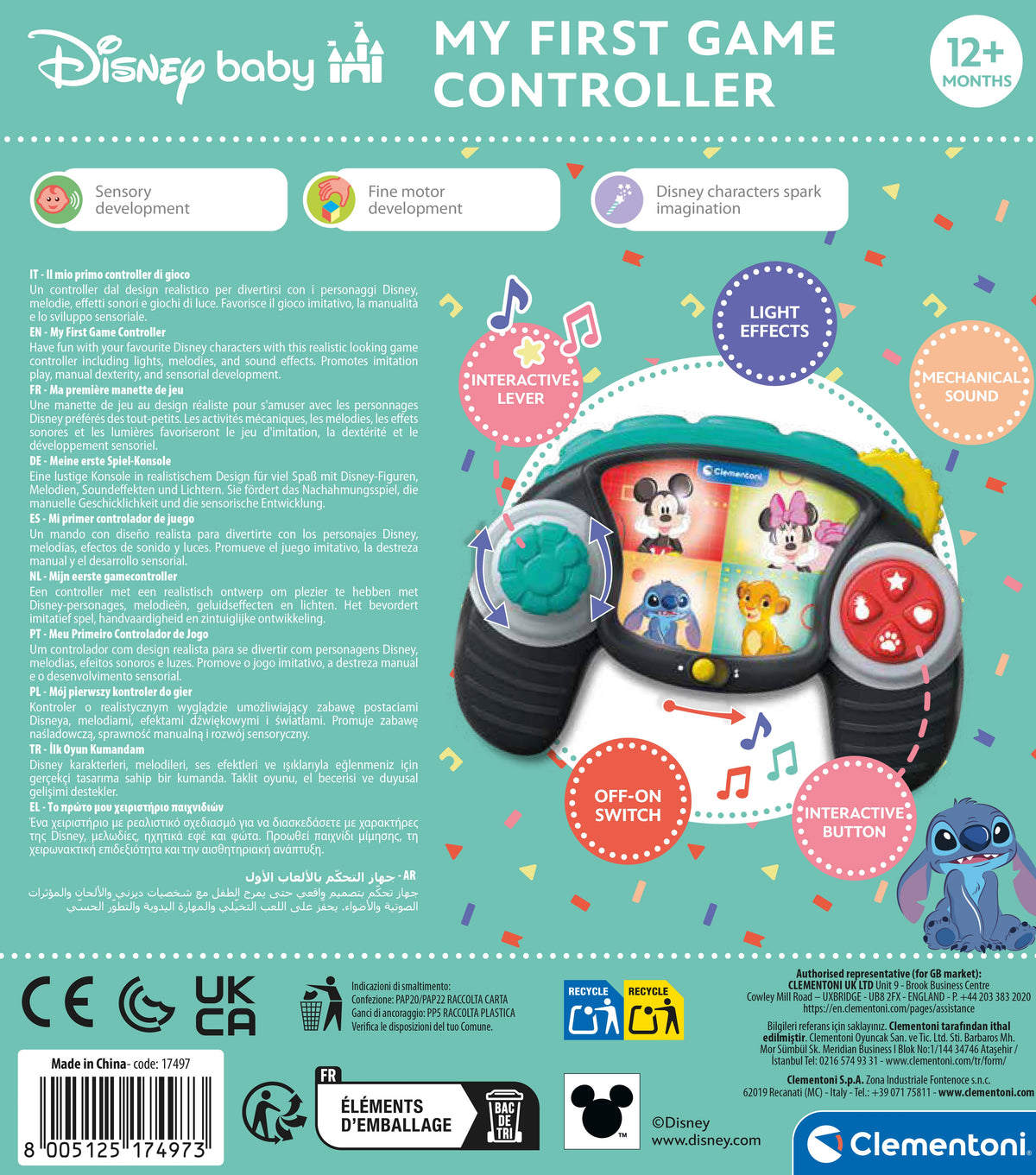 Disney Baby My First Game Controller Interactive Learning Toy for Toddlers