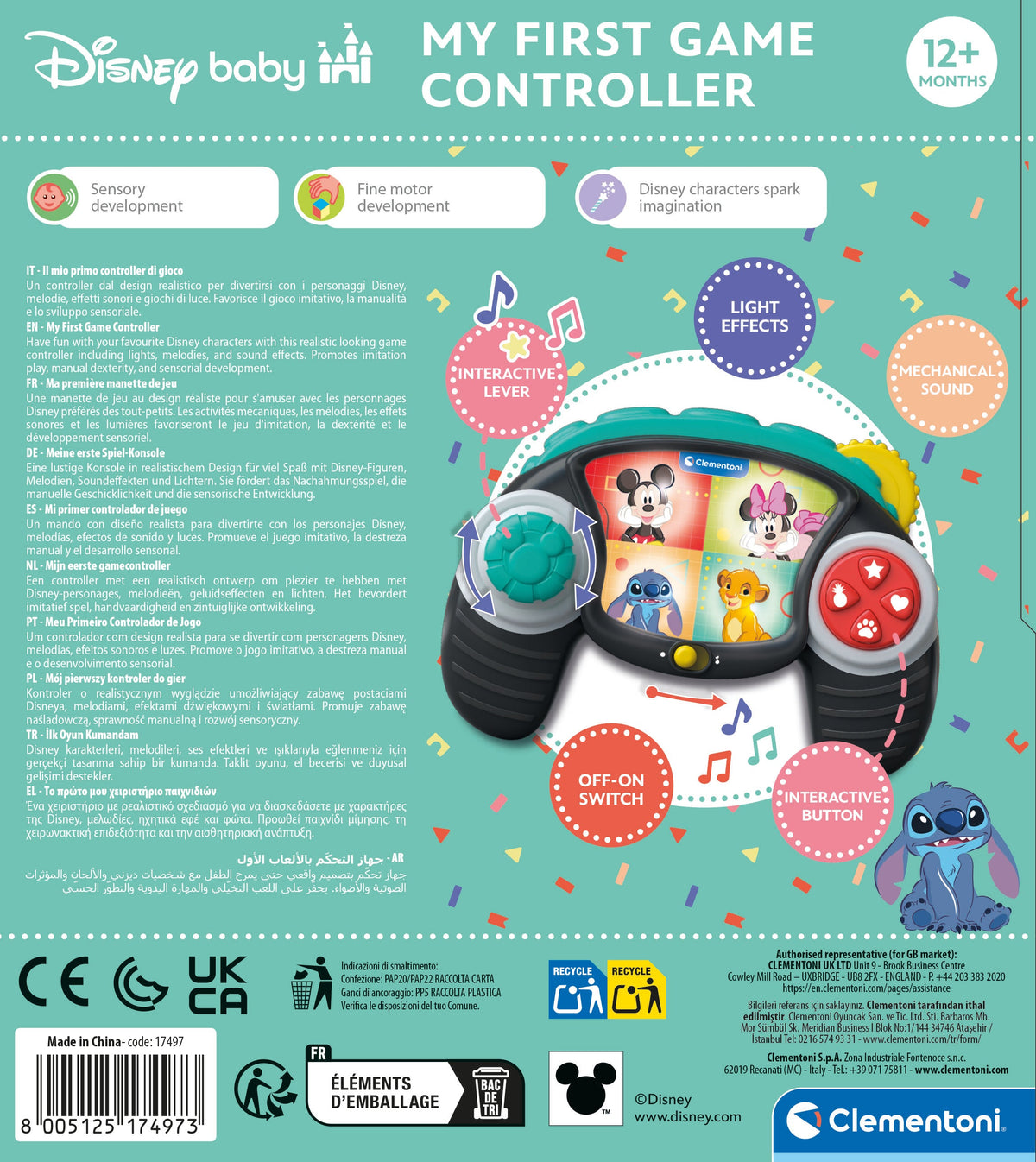 Disney Baby My First Game Controller Interactive Learning Toy for Toddlers