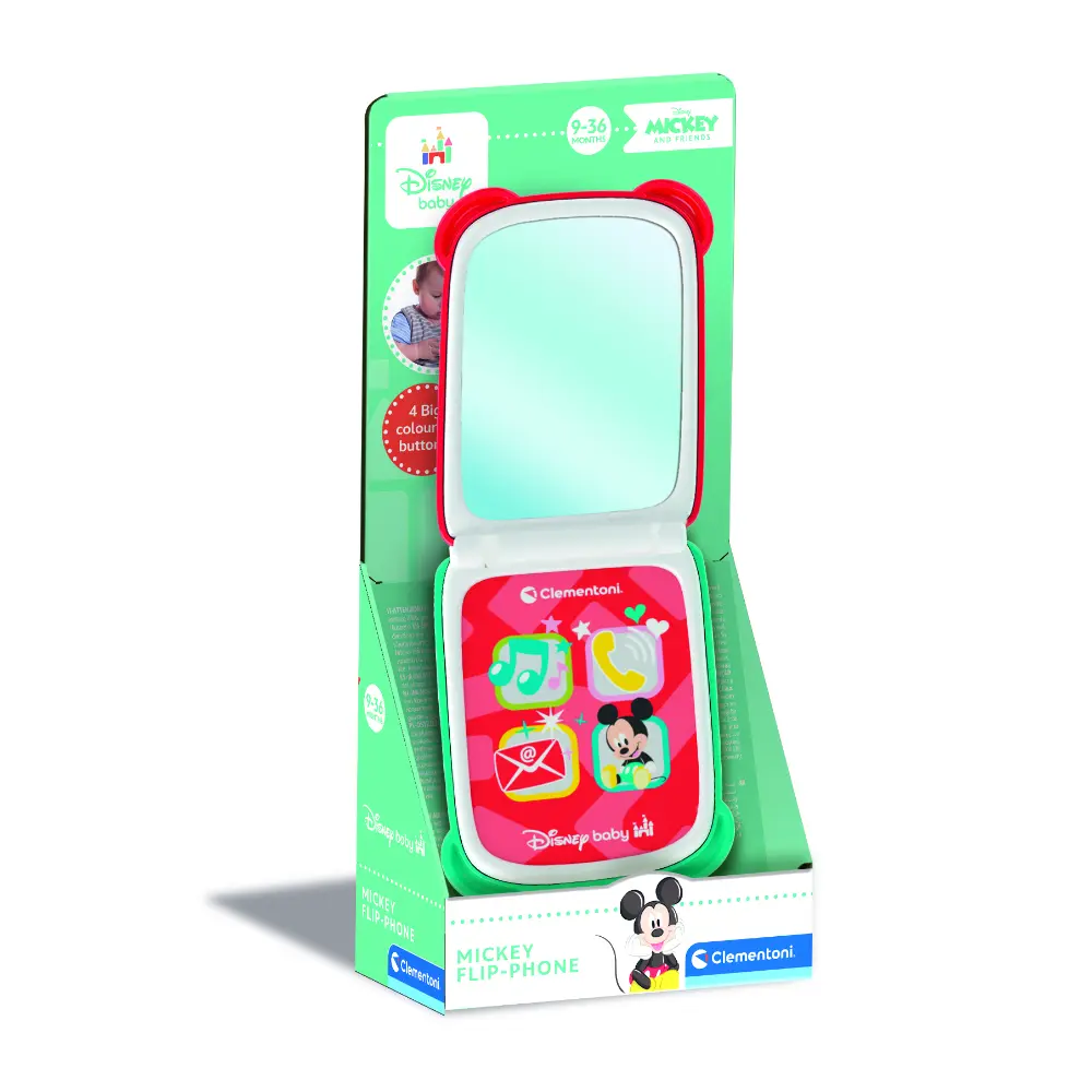 Disney Baby Mickey Flip Phone Battery-Operated