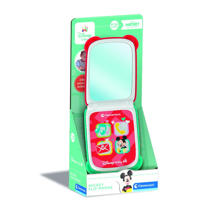 Disney Baby Mickey Flip Phone Battery-Operated
