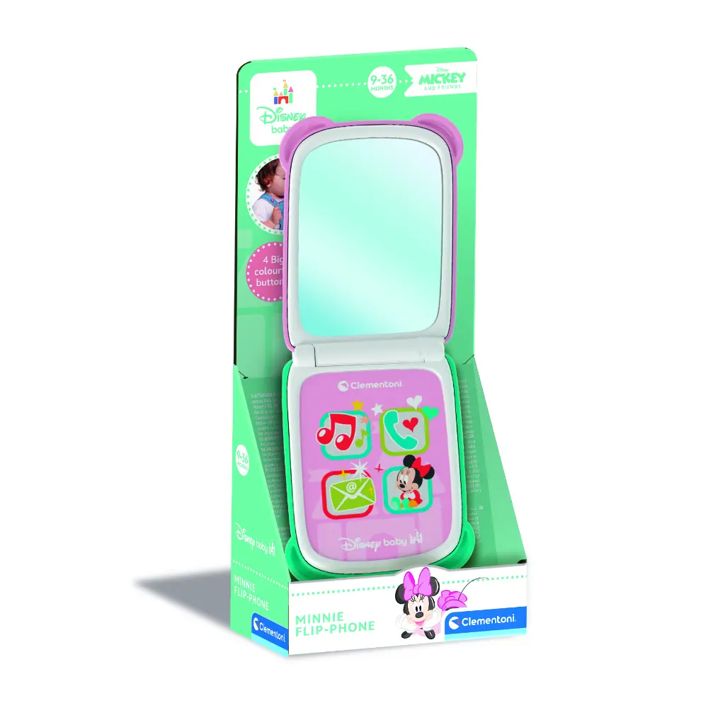 Disney Baby Minnie Flip Phone Battery-Operated