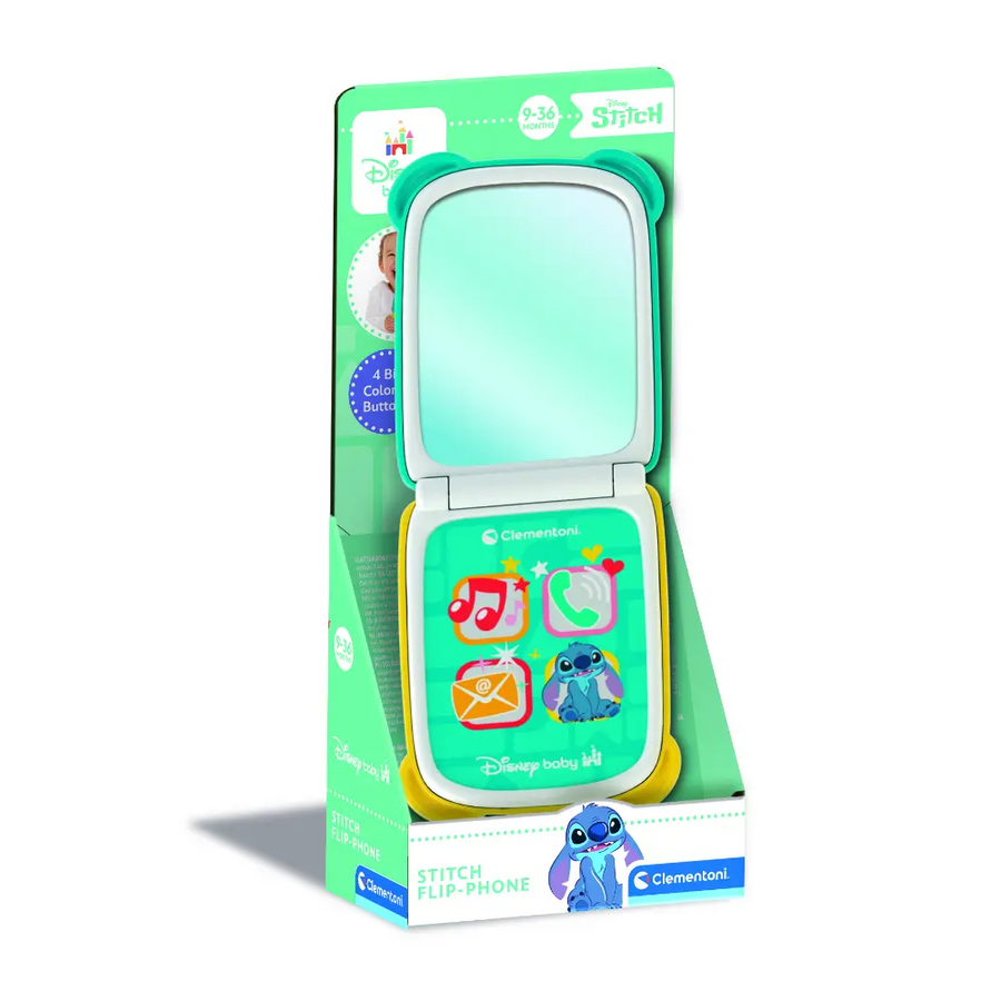 Disney Baby Stitch Flip Phone Battery-Operated