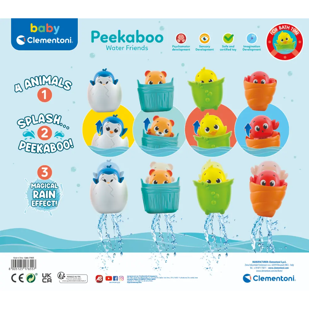 Clementoni Peekaboo Water Friends - Sold Each Separately