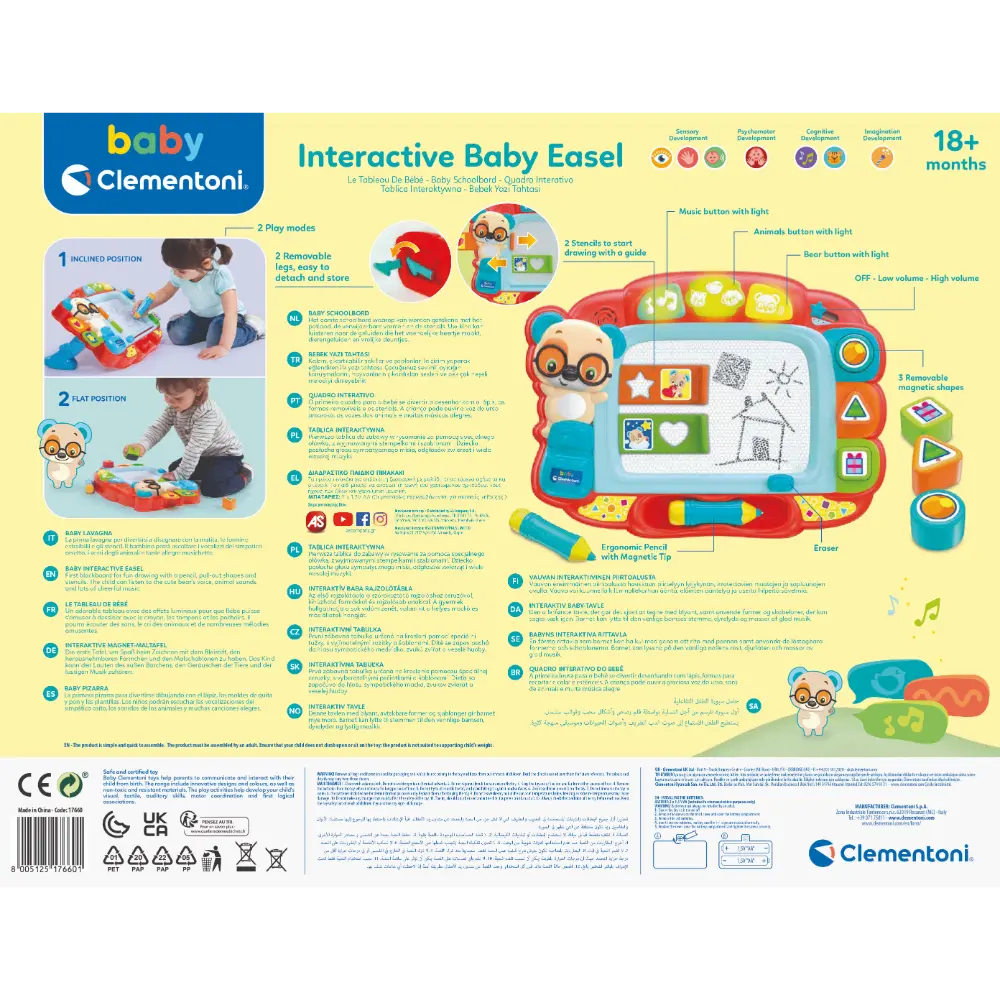 Clementoni Baby Interactive Easel