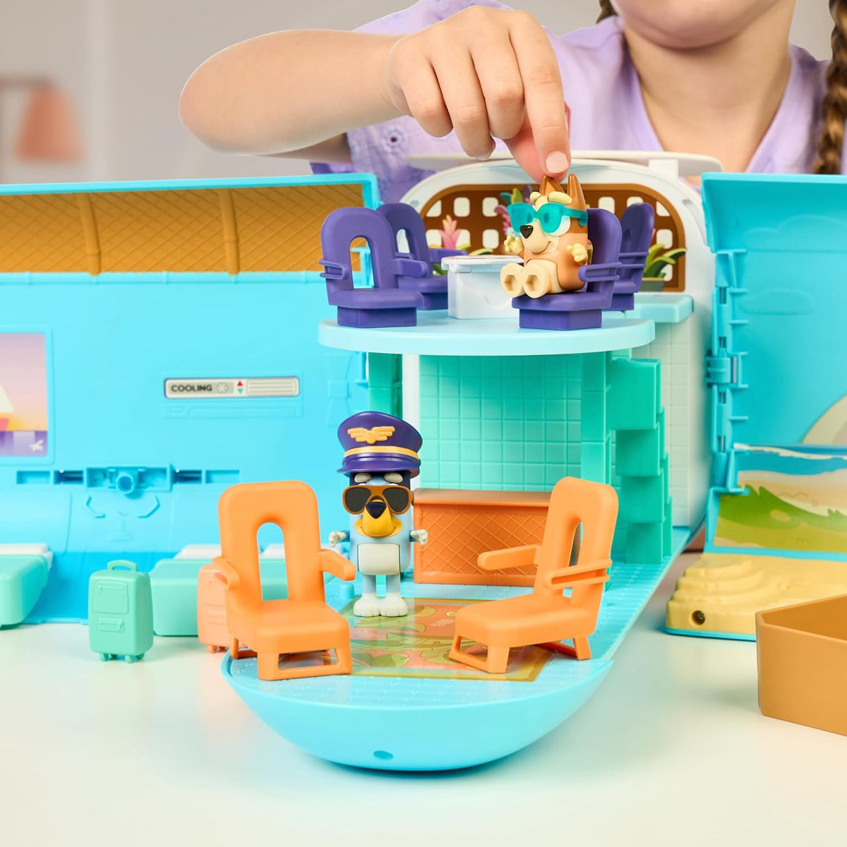 Bluey 3-in-1 Airplane Playset with Accessories