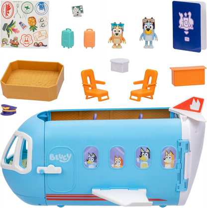 Bluey 3-in-1 Airplane Playset with Accessories