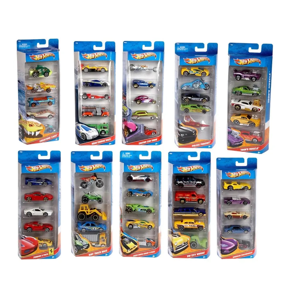 Hot Wheels 5 Car Gift Pack Assorted Figure
