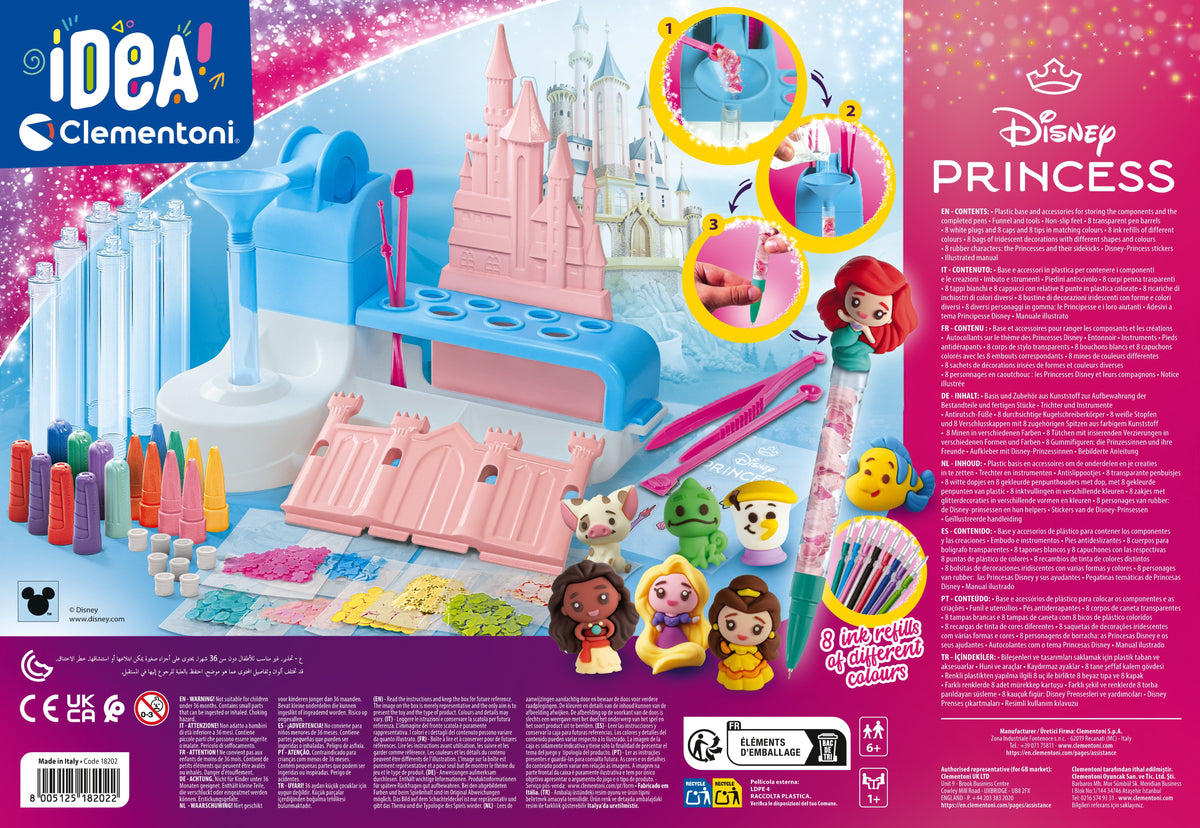 Clementoni Disney Princess Pen Lab Creative Craft Kit for Kids 6+