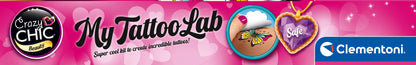 Clementoni Crazy Chic My Tattoo Lab DIY Temporary Tattoo Kit for Kids