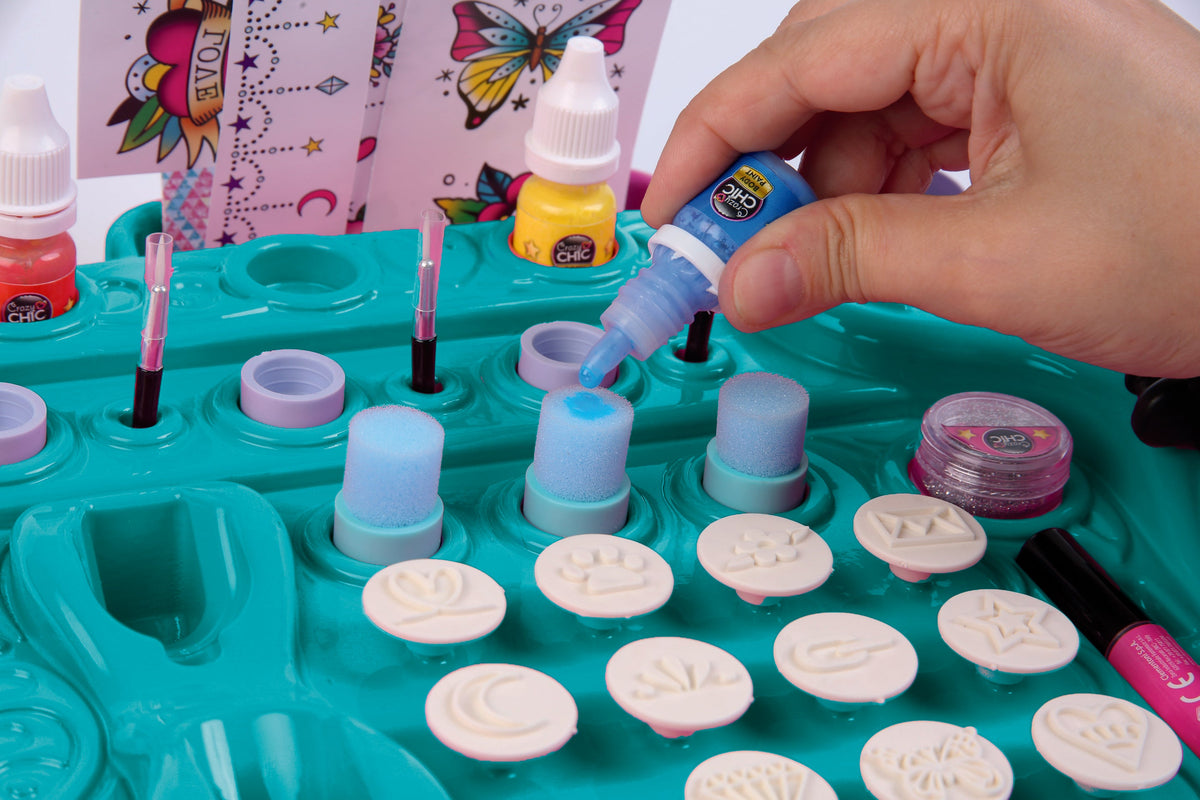 Clementoni Crazy Chic My Tattoo Lab DIY Temporary Tattoo Kit for Kids