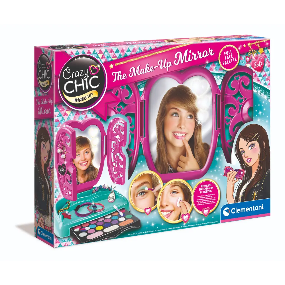 Clementoni Crazychic Mirror Make Up Battery-Operated