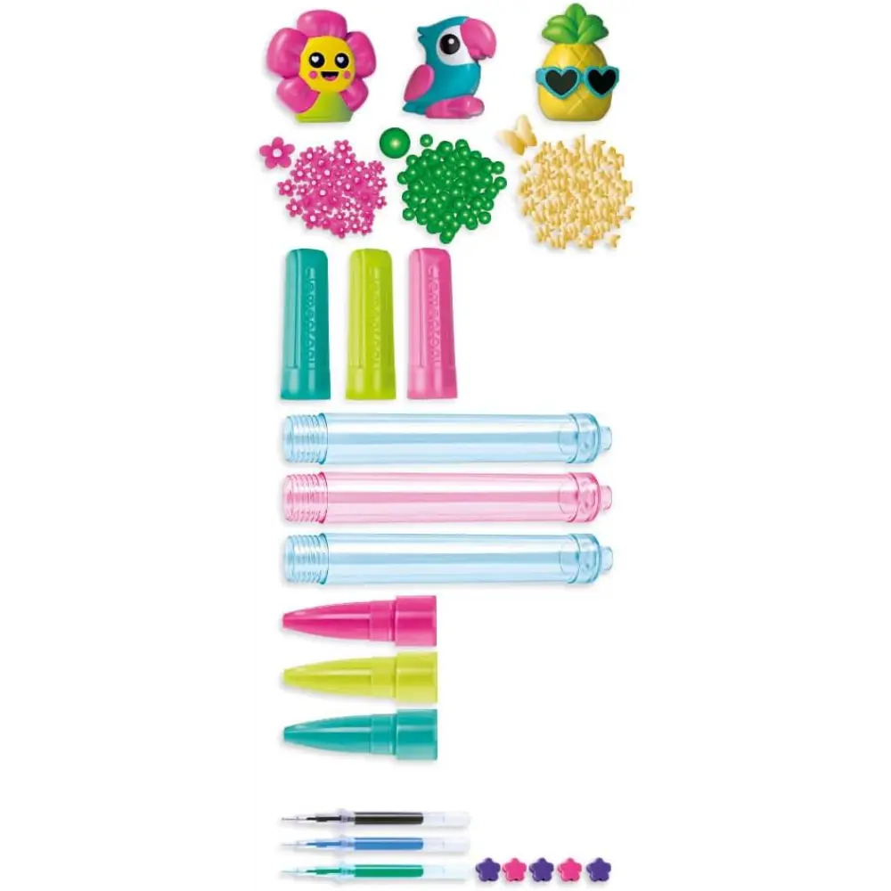 Clementoni Idea Tropical Pens 3-Piece Creative Pen Set for Kids