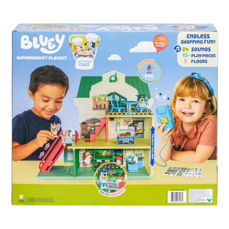 Bluey Lets Play Chef Supermarket Playset Battery Operated