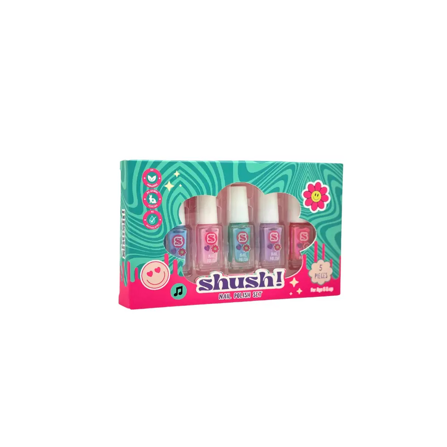 Shush 5-Piece Nail Polish Toy Set for Kids