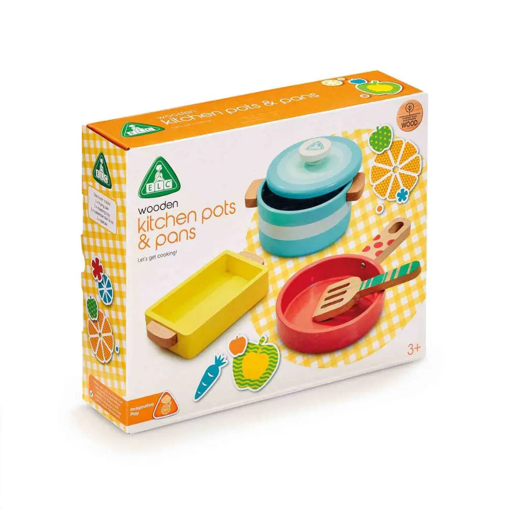 Early Learning Centre Wooden Pots & Pans