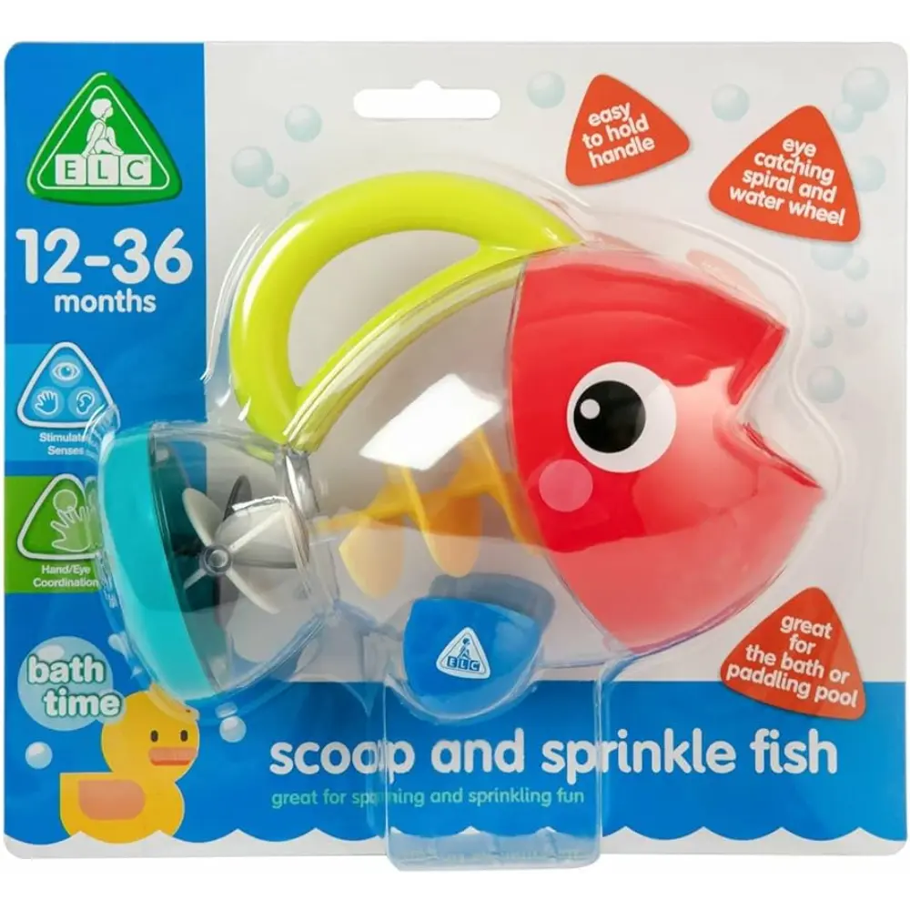 Early Learning Centre Scoop & Sprinkle Fish Bath Toy for 12M+
