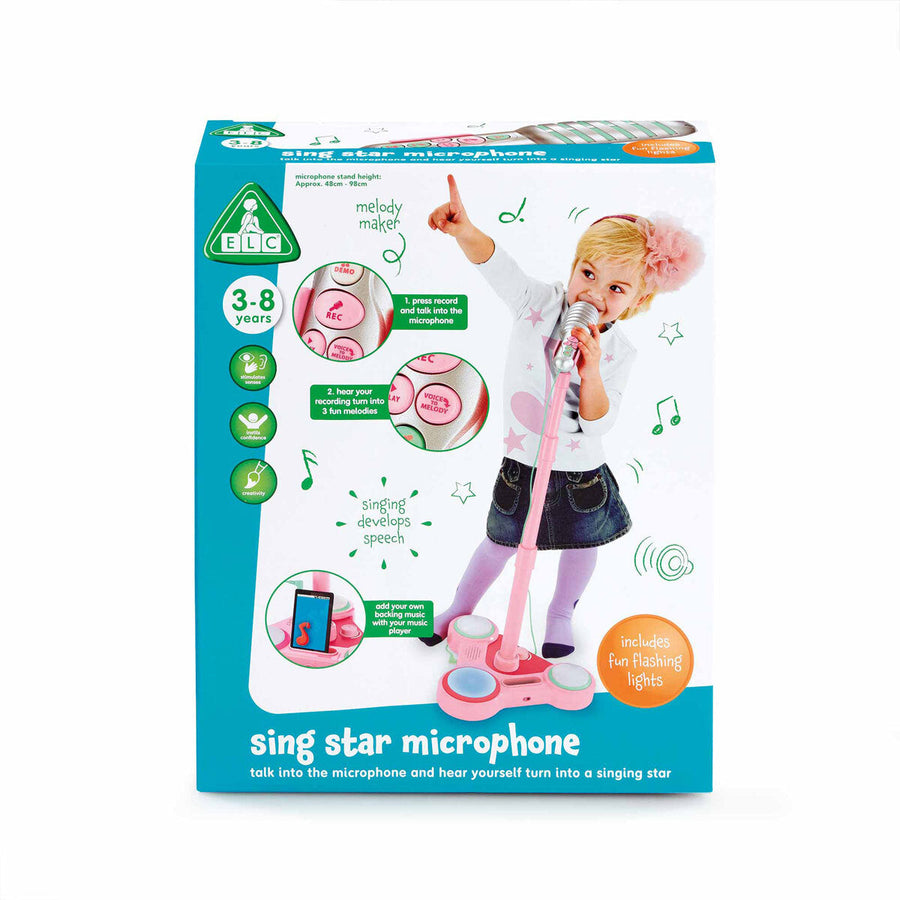 Early Learning Centre Pink Sing Star Microphone Toy for Kids 3+