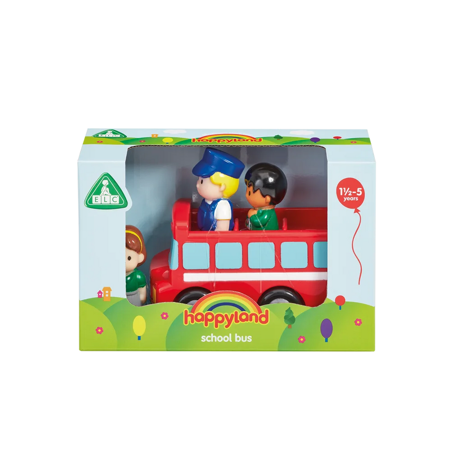 Early Learning Centre Happy Land School Bus 3 Figs