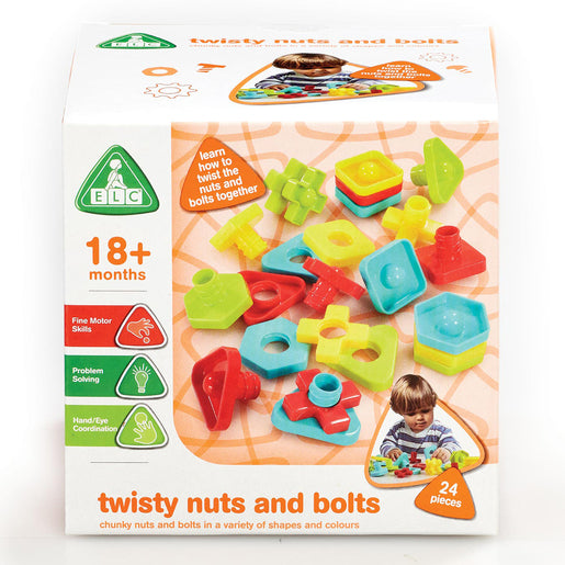 Early Learning Centre Twisty Nuts and Bolts Learning Toy 24 - pieces Activity Set