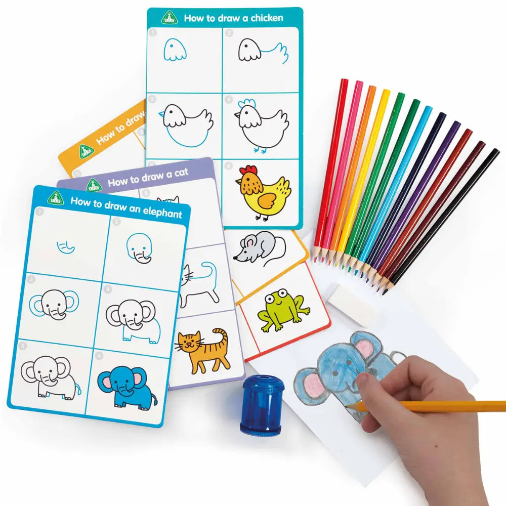 Early Learning Centre Art And Craft Learn To Draw Animal Set