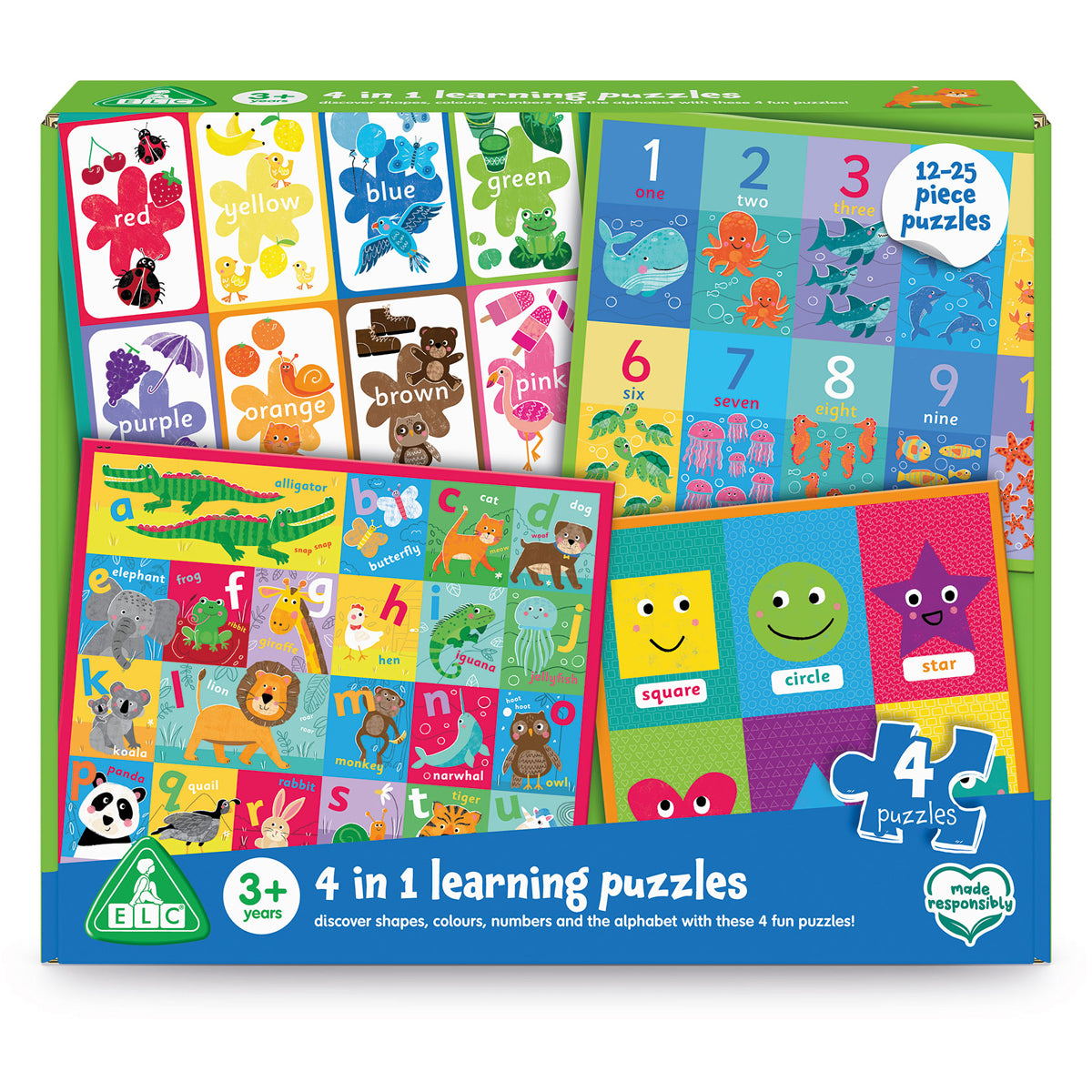 Early Learning Centre 4 - in - 1 Educational, Learning and Development Puzzle Set for Kids