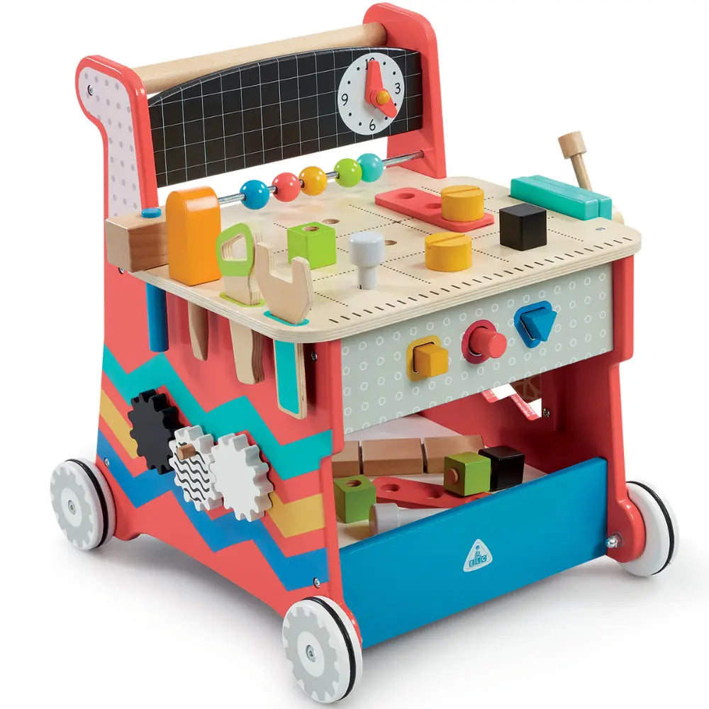 Early Learning Centre Wooden Activity Workbench Toy for Toddlers 12M+