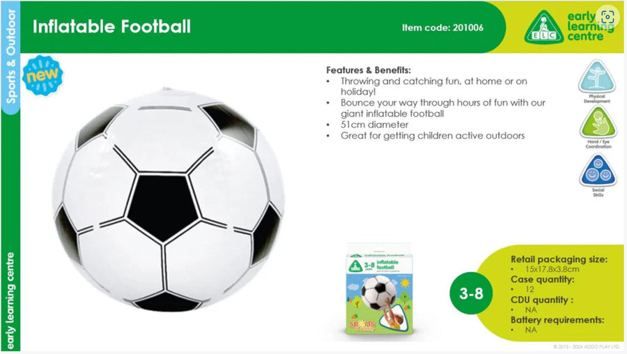 Early Learning Centre Inflatable Football