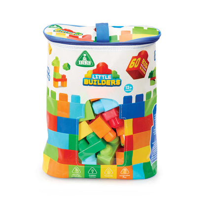 Early Learning Centre Little Builder Big Building Blocks Colour Bag 60-Piece
