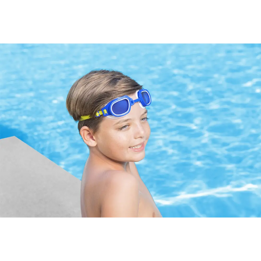 Bestway Hydroswim Lil Champ Goggles With UV Protective Coating, 100% Latex Free Assortment