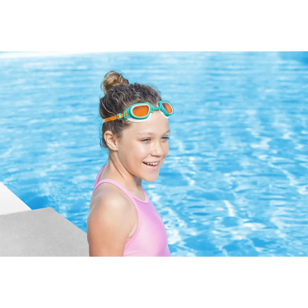Bestway Hydroswim Lil Champ Goggles With UV Protective Coating, 100% Latex Free Assortment