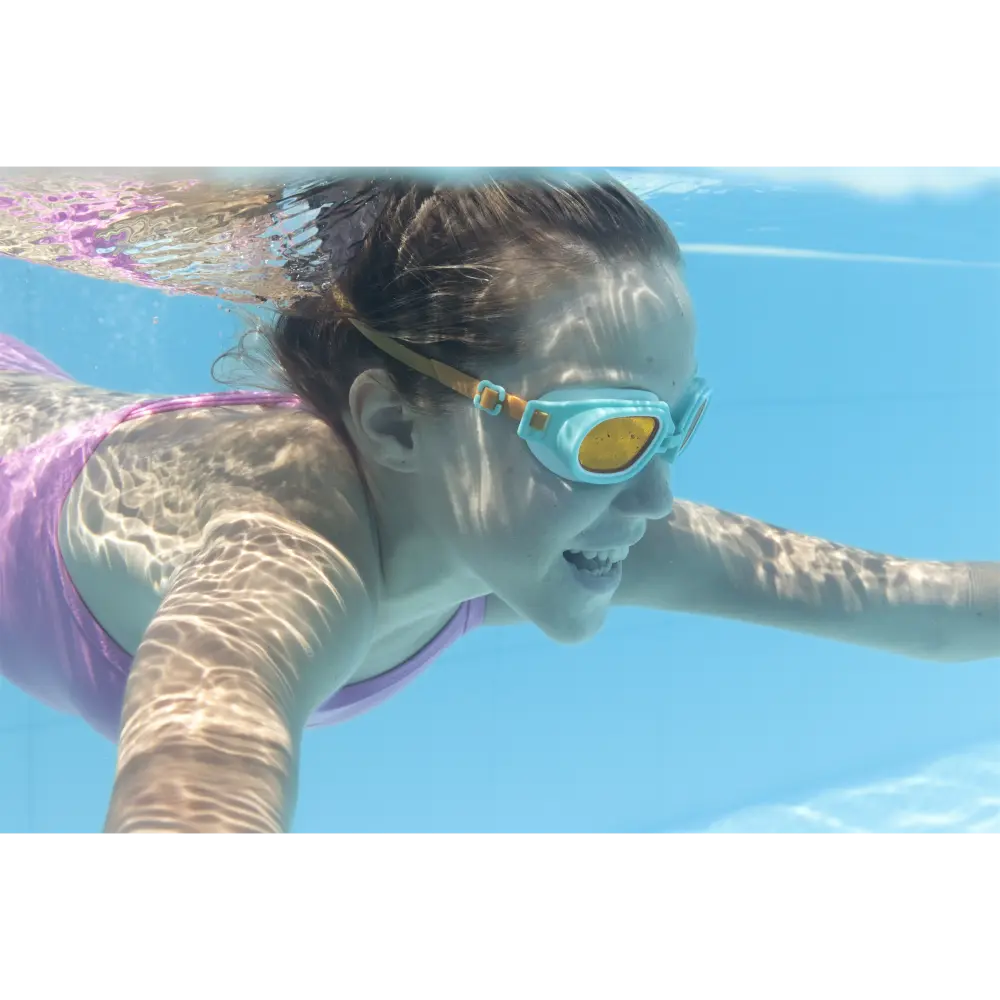 Bestway Hydroswim Lil Champ Goggles With UV Protective Coating, 100% Latex Free Assortment