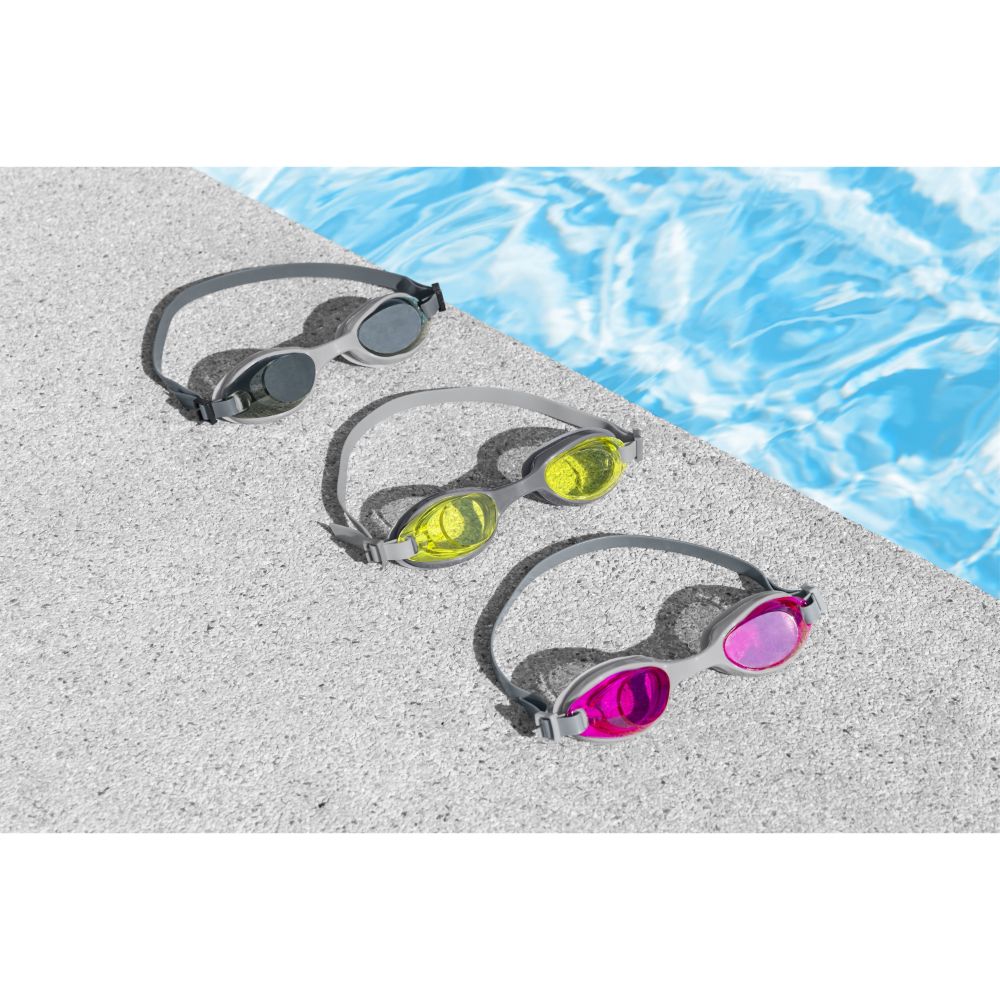 Bestway HydroPro Goggles Activewear With UV Protective Coating, 100% Latex Free