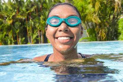 Bestway Hydro-Swim IX-1400 3-Piece Adult Swim Goggles with Adjustable Strap, Anti-Fog & UV Protection