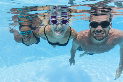 Bestway Hydro-Swim IX-1400 3-Piece Adult Swim Goggles with Adjustable Strap, Anti-Fog & UV Protection