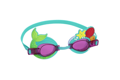 Bestway Character Swim Goggles Kids Adjustable, UV-Protective and Fun Designs Assortment