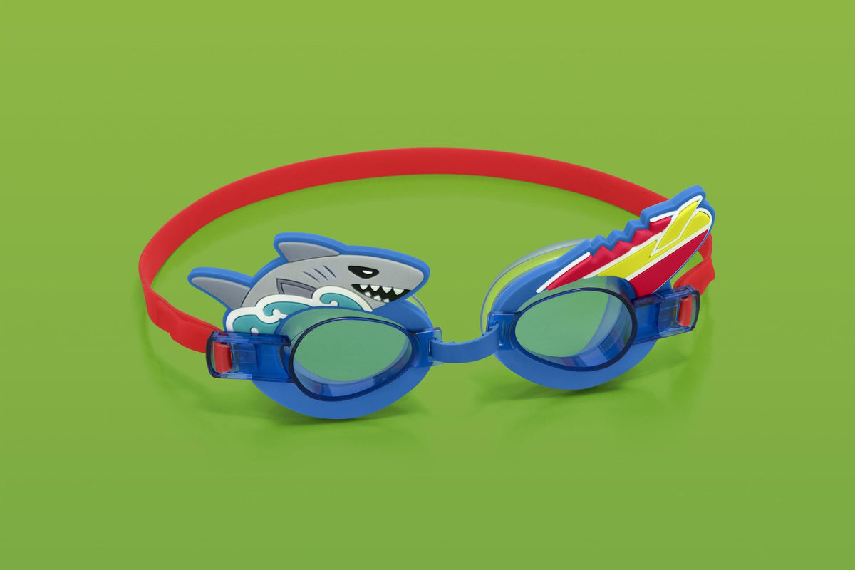 Bestway Character Swim Goggles Kids Adjustable, UV-Protective and Fun Designs Assortment