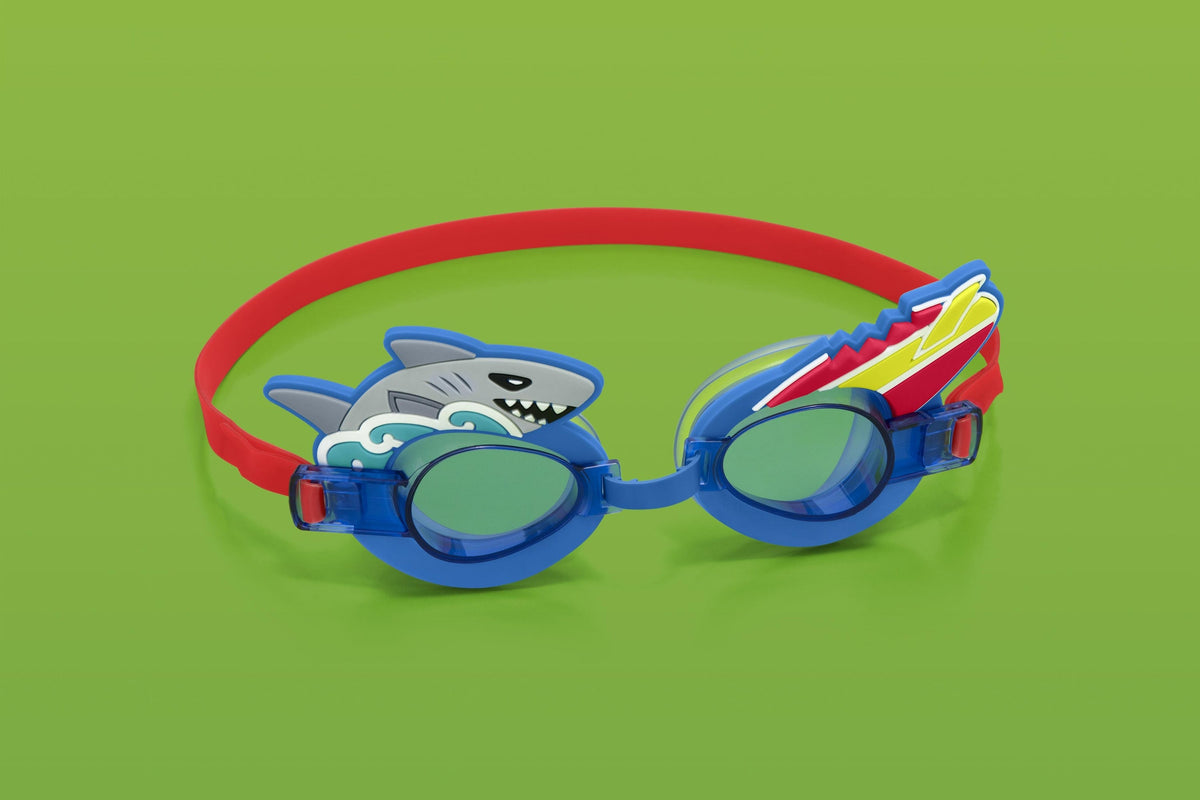 Bestway Character Swim Goggles Kids Adjustable, UV-Protective and Fun Designs Assortment