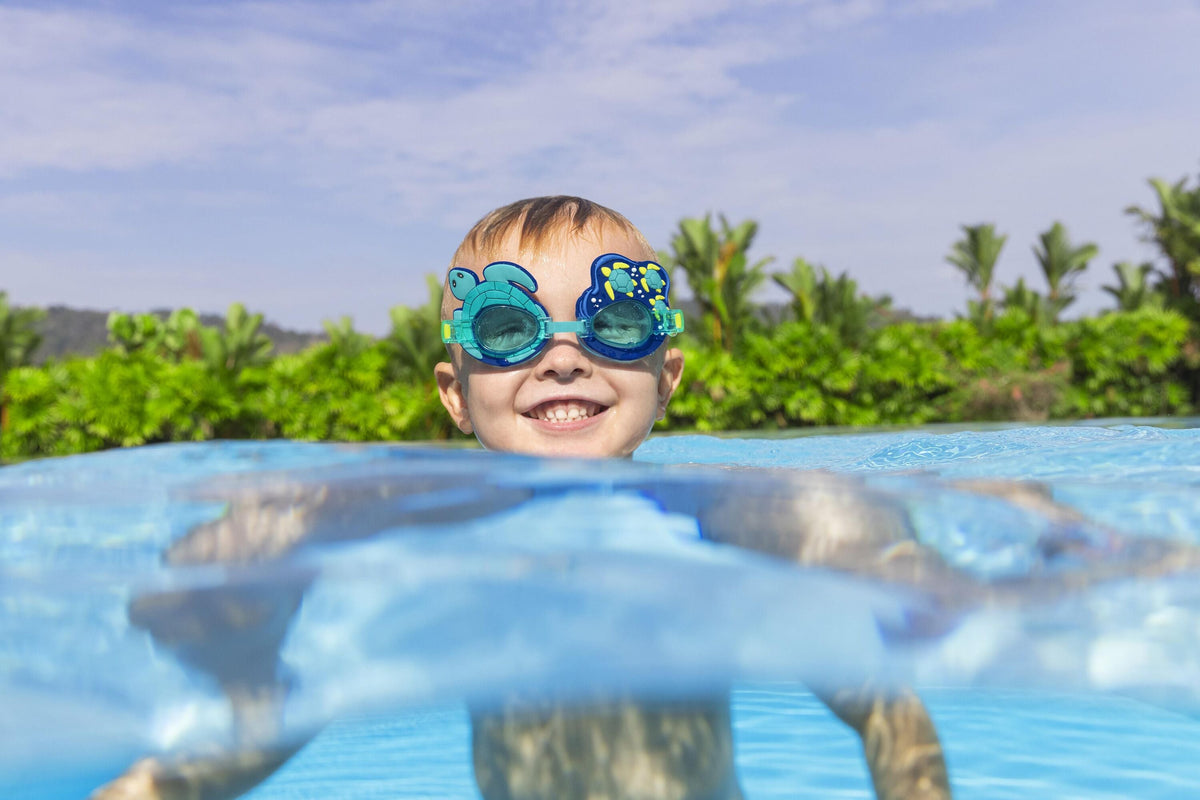 Bestway Character Swim Goggles Kids Adjustable, UV-Protective and Fun Designs Assortment