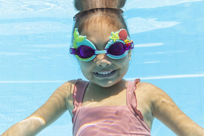 Bestway Character Swim Goggles Kids Adjustable, UV-Protective and Fun Designs Assortment