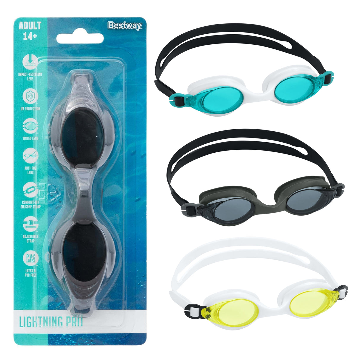 Bestway Goggles Lightning Pro Assortment 1-piece