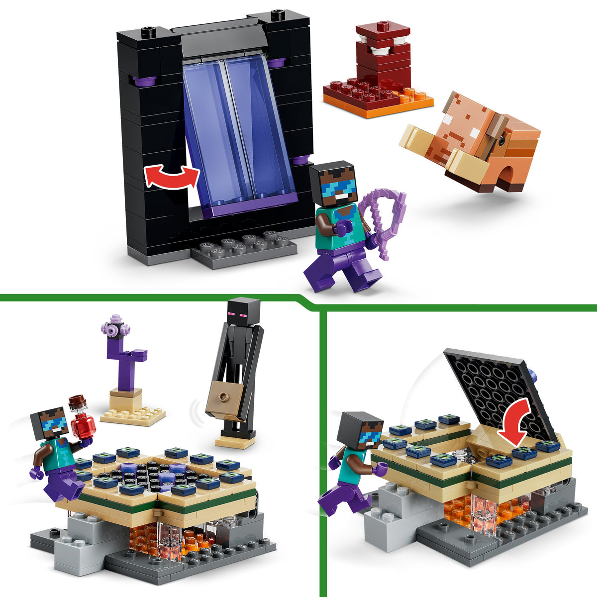 Lego Minecraft Nether & End Portal Jorney