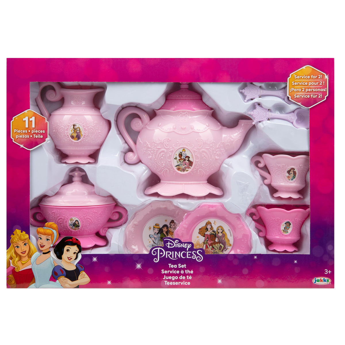 Disney Princess Royal Princess Tea Set 11-Piece Playset for Kids