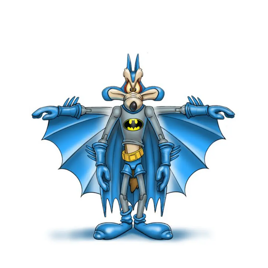 Warner Bros Mashup Figure Coyote as Batman 6 Inch